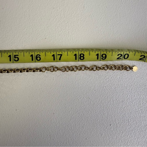 Stella & Dot Malta Bib Statement Necklace Gold and Blue Statement Necklace - Picture 3 of 7